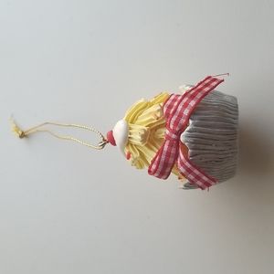 Christmas Tree Ornament Ice Cream Sunday with Cherry on Top